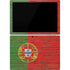 Portuguese Flag Dark Wood Surface Pro 7 Skin